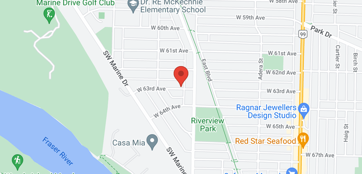 map of 1813 W 63RD AVENUE